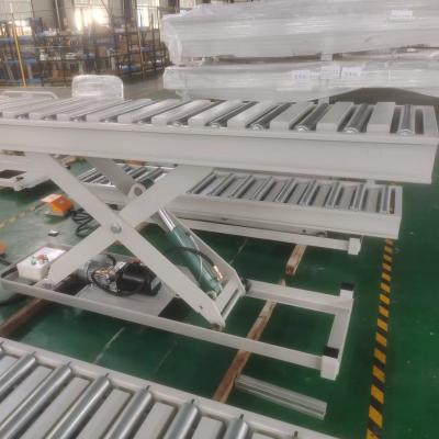 China Goods Lifting High Efficiency 1 Ton Fixed Roller Hydraulic Lifting Elevator Table Crane Machine for sale
