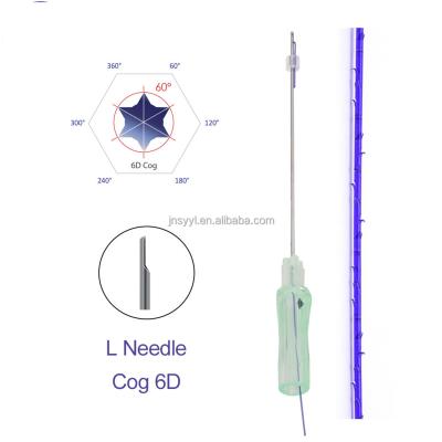 China High Quality Eye Fio 2-1 Sharp Needle Elevator 21g 100mm Hilos Tensores Tooth 6d 21g 100mm for sale