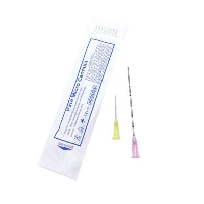 China Flexible and less traumatic than standard 50PCS 70mm 100mm blunt tip needles cannula needle 25g 50mm for coleman micro sizes micro blunt tip cannula for sale