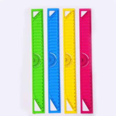 China Factory Direct Clear Soft Plastic Shatterproof Flexible 30cm Ruler Flexible School and Office Ruler 30cm for sale