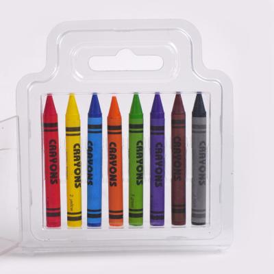 China Kids Drawing Double Blister Standard Size Colored Pencil Pack 8 Safe Custom Pencil Colors for sale