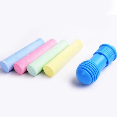 China Black Drawing Board Chalk With Jumbo Holder 4+1pcs Color Chalk For Kids for sale