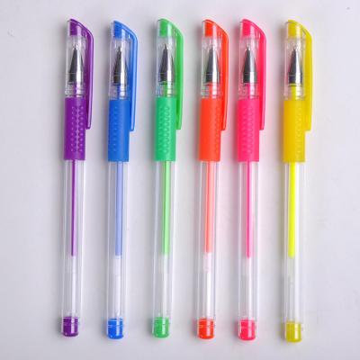 China Good Quality Natural Eco-friendly Plastic Wholesale Custom 6 Colors Gel Pen for sale