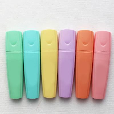 China office & Hot Selling Colorful School Markers Pen Flat Tip Highlighter Bar Pen Set for sale