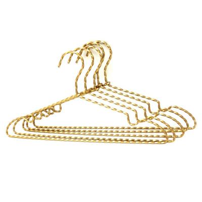 China High Quality Durable Space Saving Xunze Wholesale Price Gold Metal Wire Display Suit Hanger for sale