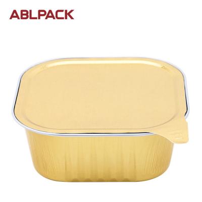 China Food 300ml Sealable Cupcake Food Tray Aluminum Foil Containers Customized Logo Home Supply Packing Work Kitchen Baking for sale