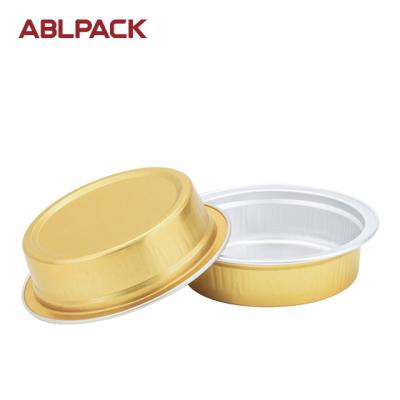 China Food Grade 1.2oz Eco-friendly Round Wide Rim Can Seal Food Aluminum Foil Packaging Box for sale