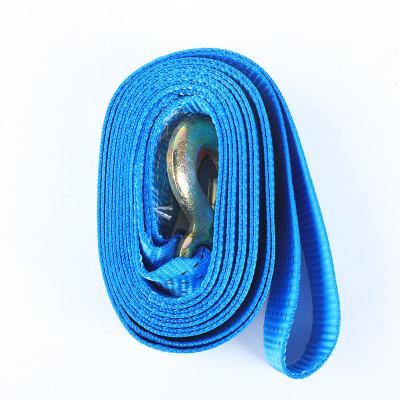 China Polyester 50mm 4m 3-5ton emergency flat towing belt car tow strap for sale