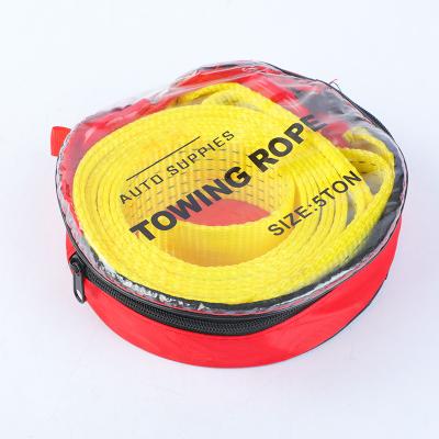 China Polyester 50mm 5 m double-decker trailer with thickened trailer pull rope hook car tow strap for sale