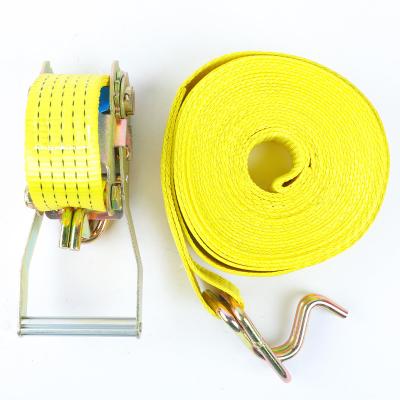 China Goods Transportation heavy duty tie down strap cargo lashing belt ratchet strap belt for sale