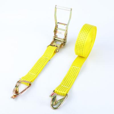 China Goods Transportation 50mm 5000kg rachet tie down strap swan hook tie down ratchet strap for sale