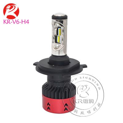 China NEW 2018 aluminum alloy car led bulb V6 LED headlight H4 hi lo beam for sale