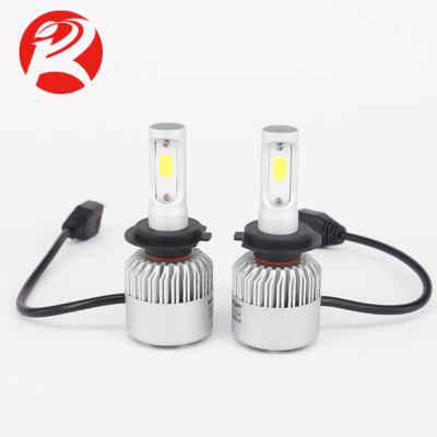 China Quick Delivery 8000LM 72W Bridgelux COB S2 H7 LED Headlight Bulb H7 LED Conversion Kit Tuning for sale