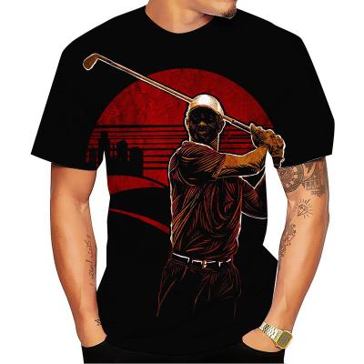 China Anti-Wrinkle Men's T-shirts Mens Printed T-shirt Golf T-shirt Custom T-shirt Stylish Short Sleeve Printed Anime Clothing 2022 DEF for sale