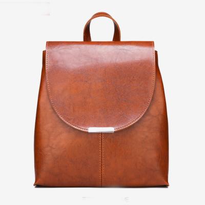 China Outdoor Waterproof Fashion College Student Leather School Travel Bag Backpack for Girls for sale