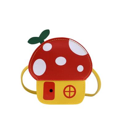 China 2021 Fashion Hot Sale Cheap Cute Mushroom Bedroom Cute Girls Shoulder Cross - Designers Mini Kids Body Purses And Handbags for sale