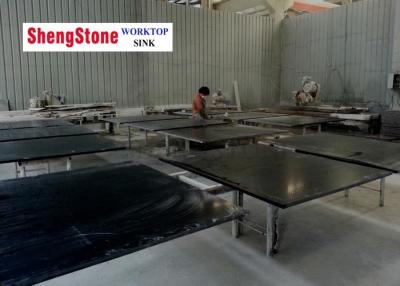 China Black Epoxy Resin Chemistry Lab Countertops Flat Edge Acid Resistance for sale