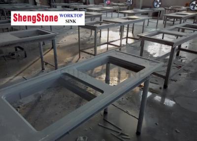 China Double Water Trough Chemistry Lab Countertops 16mm Thickness SGS Certification for sale