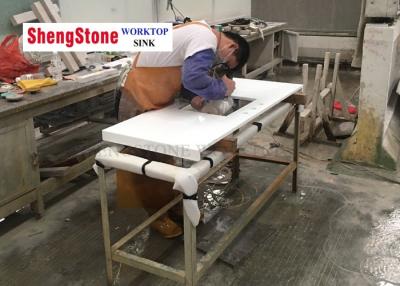 China Super White Nano Crystallized Glass Countertops For Medical Institution Countertop for sale