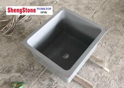 China Laboratory Parts Grey Color Epoxy Resin Sink , Acid Resistant Laboratory Sinks for sale