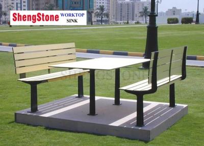 China Park School Outdoor Hpl High Pressure Laminate Sheet Weatherproof Combert Bench for sale