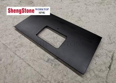 China Banco negro resistente de alta temperatura de la isla del laboratorio de Worktop de la resina de epoxy con el fregadero en venta