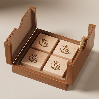 China Biodegradable Custom Wooden Packaging Gift Box With Glossy Lamination And Luxury Velvet Kraft Paper Fillings for sale