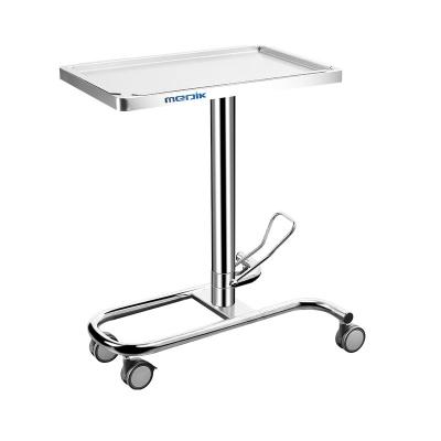 China Modern Hospital CE MayoTable Medical Instrument Trolley MK-S23 Stands Height Adjustable Hydraulic for sale