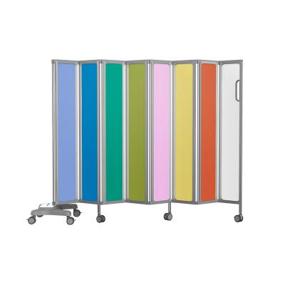 China MK-N03 Ward Furniture Folding Hospital Bed Screen Antibacterial And Fireproof Portable Mobile Medical Divider With Panels for sale