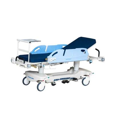 China Adjustable Patient Trolley Traditional High Quality Medical Luxury Hydruclic Transfer Stretcher Hospital Manufacture Transport Trolley for sale