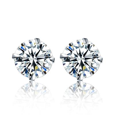 China BOHEMIA Fashion 925 Sterling Silver Cubic Zirconia Girl's Jewelry Part For Women Stud Earrings for sale