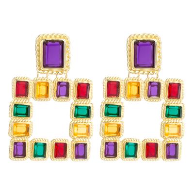 China BOHEMIA Wholeslae Crystals Trend Rhinestone Jewelry Stud Earrings For Women for sale