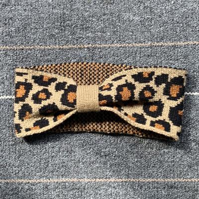 China 2021 Fashion Leopard Women Headbands Twist Elastic Turban Knot Bandage Cross Bandanas Hairstyling Factory Girls Hair Accessories for sale