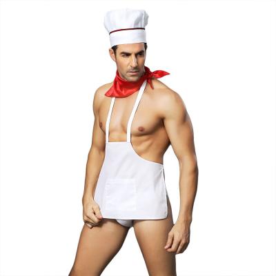 China Masculine Apron Men Briefs Underwear Sexy Uniform Chef Role Model Play Erotic Lingerie, Thong Underwear For Men for sale