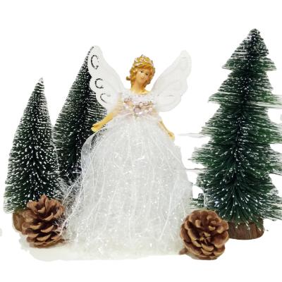 China Great performance; creative fairy angel standing posture with string gold onion beads for christmas day home decoration for sale