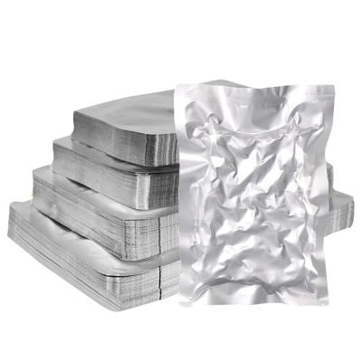 China Silver Heat Seal Three Layers Laminated Airtight Mylar Vacuum Aluminum Foil Vacuum Bags en venta