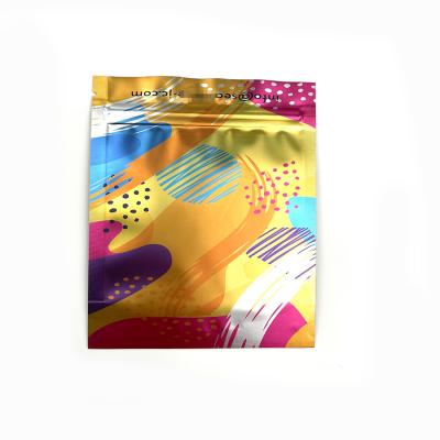 China Laser Holography Resealable Colored Mylar Bags With Foils For Food Packaging for sale