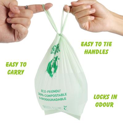 China Good Smell Scented Biodegradable Pet Waste Compostable Dog Poop Bag With Handle en venta