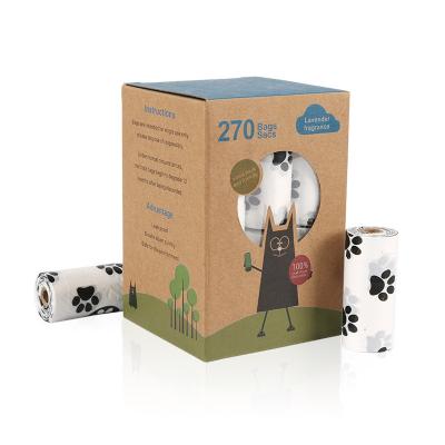 China Printed White Biodegradable Dog Poop Bags Extra Thick And Strong zu verkaufen