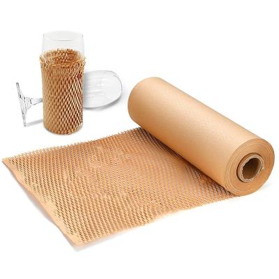 Κίνα Eco Friendly Recyclable Honeycomb Paper Roll Paper Kraft Cushioning Wrapping Paper προς πώληση