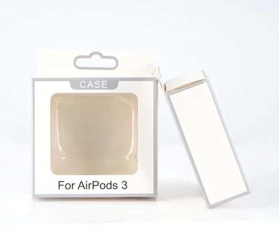 China White Cardboard Thin Paper Box For Air Pods 1/2 Earphone Packaging Box Te koop