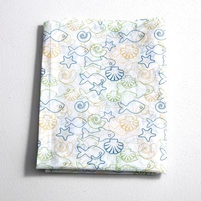 China Cartoon Pattern Printing Plain Soft Tissue Paper Packaging For Clothing Shoes Box for sale