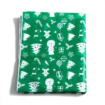 China Christmas Tree Green Wrapping Tissue Paper Recycled Biodegradable Wrapping Paper zu verkaufen