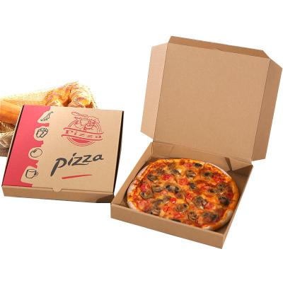 China Box Shipping Delivery Carton Kraft Paper Boxes Free Sample Kraft Corrugated Rectangle Shape Pizza Packaging Paper Box à venda