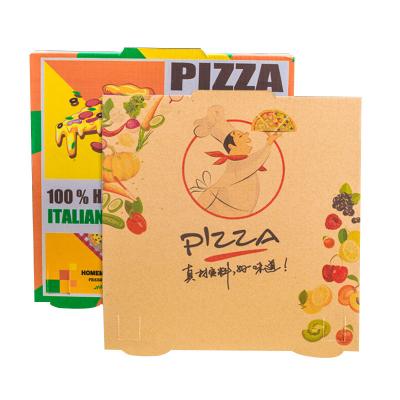 China Large Foldable Packaging Wholesale Pizza Box Carton Supplier Custom Design Printed Packing Bulk Cheap Pizza Boxes With Your Own for sale