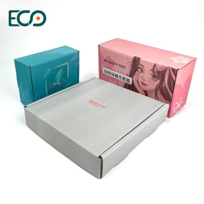 中国 Wholesale Customize Corrugated Cardboard Wigs Mailer Cardboard Box Flip Top Design Shipping Box 販売のため