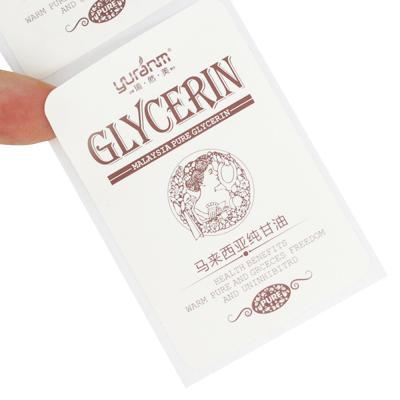 Cina Customized Printing Plain Sticker Paper Label For Small Bottle in vendita