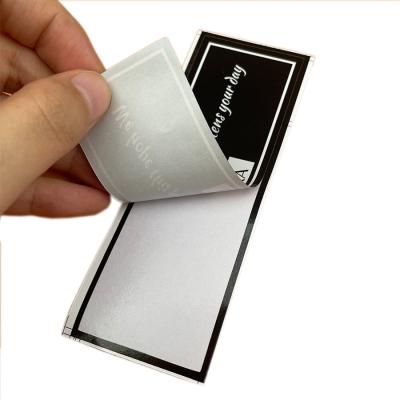 China Self Adhesive Professional Custom Logo Label Business Small Black Logo Sticker en venta