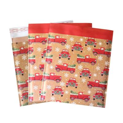 China Recyclable Kraft Paper Envelope Packaging Colored Cartoon Pattern Bubble Poly Mailer with Stock Size for sale