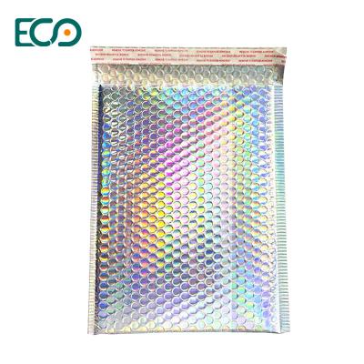 China Amazon Hot Sale Metalic Bubble Mailers Packaging Envelopes Bubble Polymailer for Eyelashes zu verkaufen